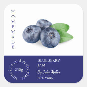 Etiqueta para pequeñas empresas Blueberry
