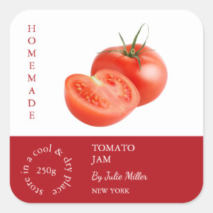 Etiqueta para pequeñas empresas de tomate