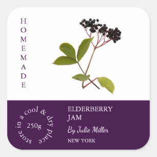 Etiqueta para pequeñas empresas Elderberry