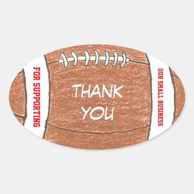 Etiqueta para pequeñas empresas - fútbol (Anverso)