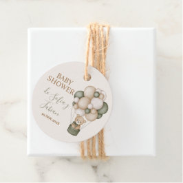 Etiqueta para recuerdos de té Baby Shower Bo