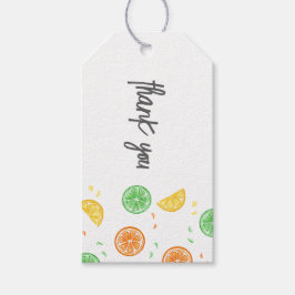 Etiqueta para regalo cítricos