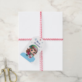 Etiqueta Para Regalo Duendecilla Navideña