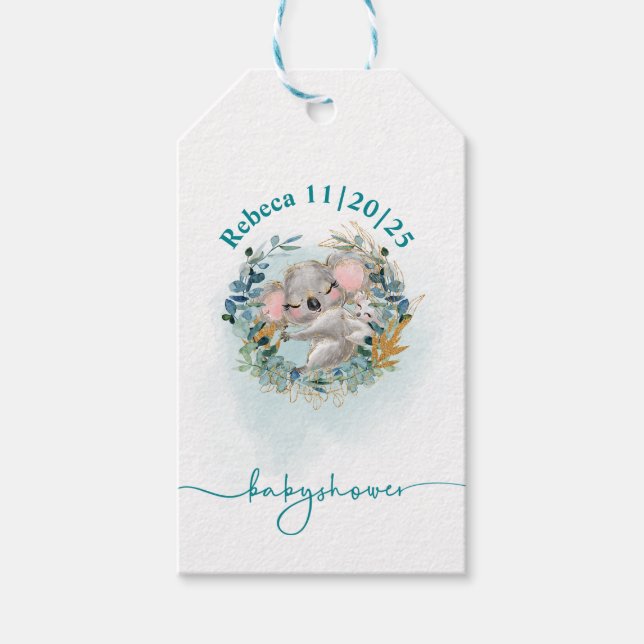 Etiqueta para regalos Baby Shower (Anverso)