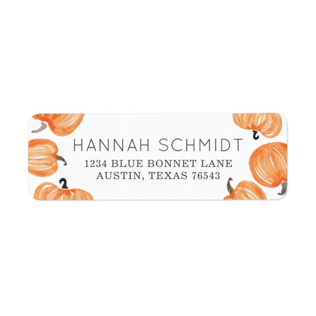 Etiqueta Parche de calabaza (Frente)