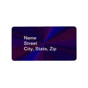 Etiqueta Parche de degradado circular de azul a púrpura