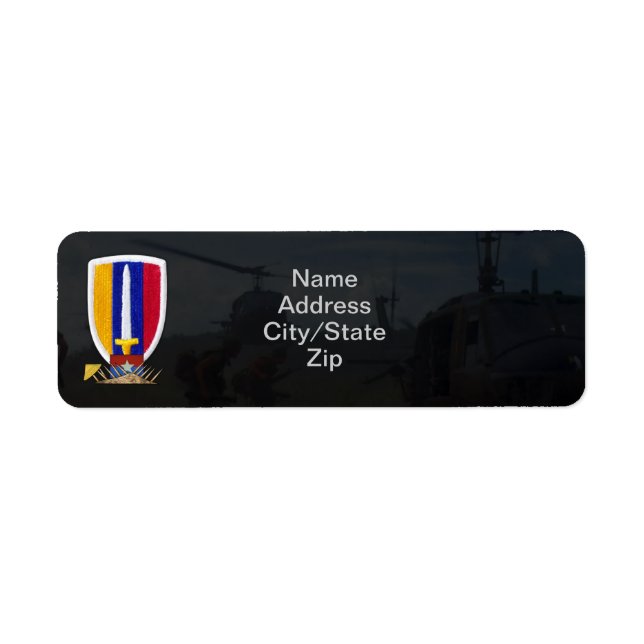 Etiqueta parche de guerra de usarv vietnam (Frente)