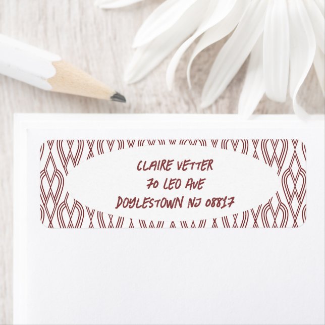 Etiqueta Paredes de flores Art Deco (In situ)