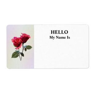Etiqueta Pareja de Rosas