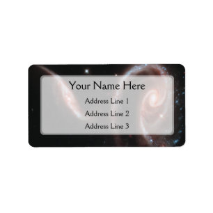 Etiqueta Pareja Galaxy Arp 273 (Telescopio Hubble)