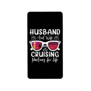 Etiqueta Parejas de crucero marido y mujer para toda la vid