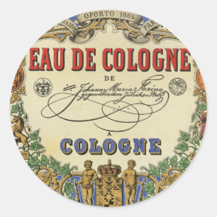 Etiqueta parisiense del perfume del vintage