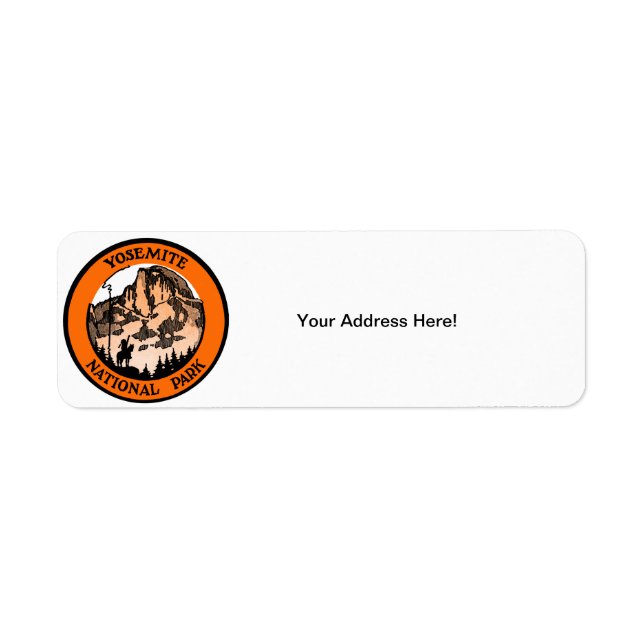 Etiqueta Parque nacional Yosemite 1910 (Frente)