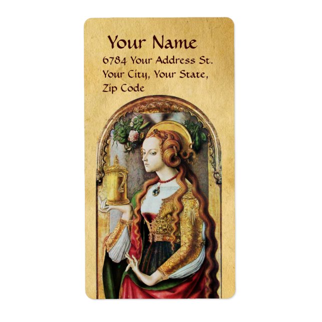 Etiqueta Parque SAINT MARY MAGDALENE (Frente)