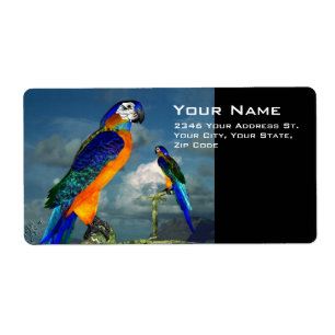 ETIQUETA PARROS HIPEROS / ARA AZUL