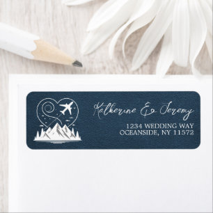 Etiqueta Pasaporte de Navy Blue Colorado