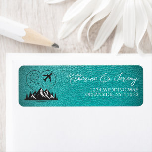 Etiqueta Pasaporte verde azulado de Colorado