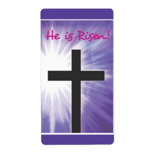 Etiqueta Pascua bendición cruza estreno en morado, sube