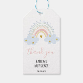 Etiqueta Pastel Arcoiris Gracias