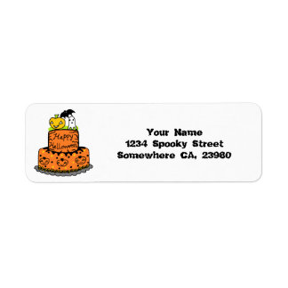 Etiqueta Pastel de Halloween