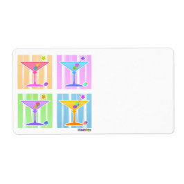 ETIQUETA PASTEL POP ART MARTINIS