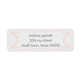 Etiqueta Pastel y Crema Geométrica