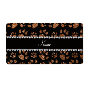 Etiqueta Patas quemadas nombre personalizadas del gato del