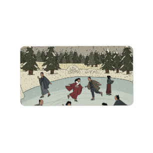 Etiqueta Patinaje sobre hielo estacional