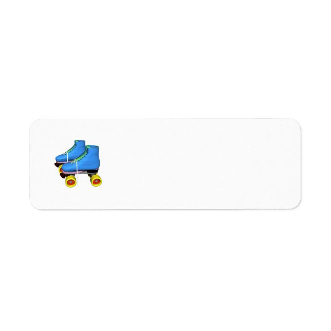 Etiqueta patines azul (Frente)