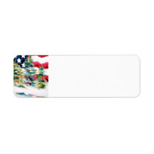 Patriotic American Return Address Label