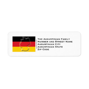 Etiqueta Patriótico BANDERA ALEMANIA