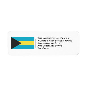 Etiqueta Patriótico   Bandera de BAHAMAS
