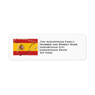 Etiqueta Patriótico   BANDERA DE ESPAÑA