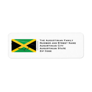 Etiqueta Patriótico Bandera de Jamaica Dirección de dev