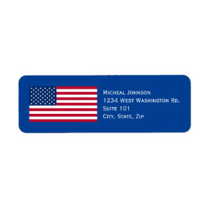 Etiqueta Patriótico personalizado de la Personalizado de B