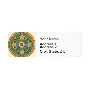 Etiqueta Patrón asiático oriental de cloisonne China