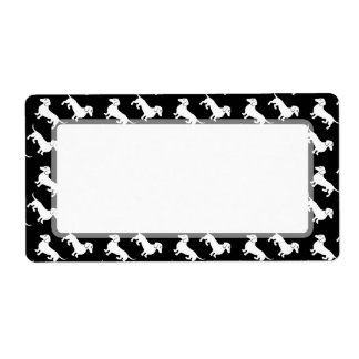 Etiqueta Patrón Dachshund de color personalizado
