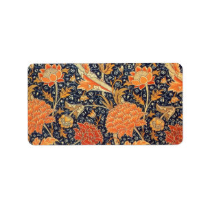Etiqueta Patrón de Art Nouveau floral William Morris Cray