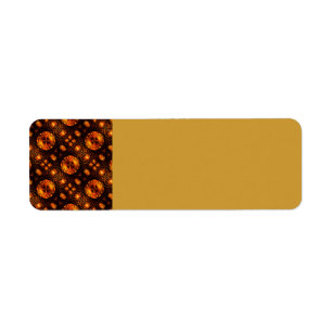 Etiqueta Patrón de Arte Abstracto Elegante Boho Moderno Dor