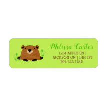 Patrón de bosque adorable Groundhog