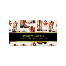 Patrón de botas de vaca