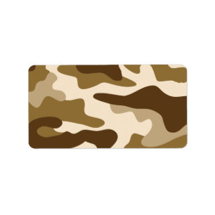 Etiqueta Patrón de camuflaje beige
