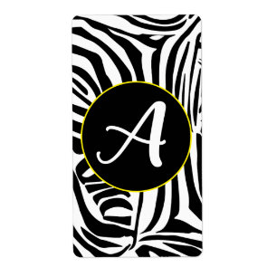 Etiqueta Patrón de cebra