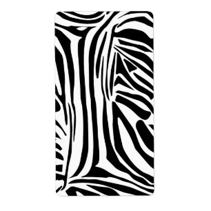 Etiqueta Patrón de cebra