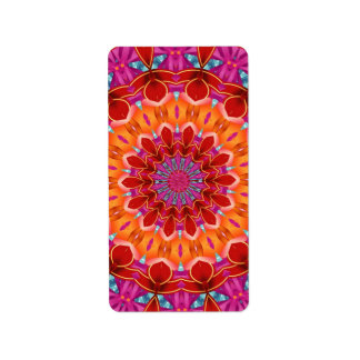 Etiqueta Patrón de color decorativo