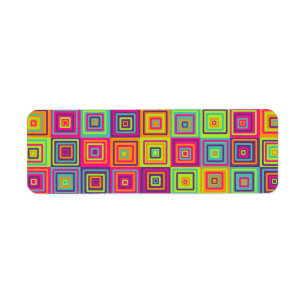 Etiqueta Patrón de cuadrados