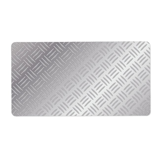 Etiqueta patrón de diamante metalizado (Frente)