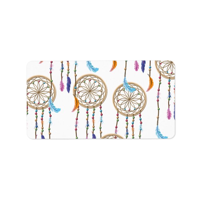 Etiqueta Patrón de Dreamcatcher (Frente)