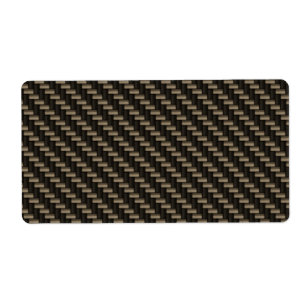 Etiqueta Patrón de fibra de carbono (faux)