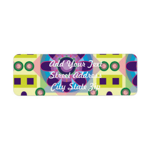 Etiqueta Patrón de flor de tracción